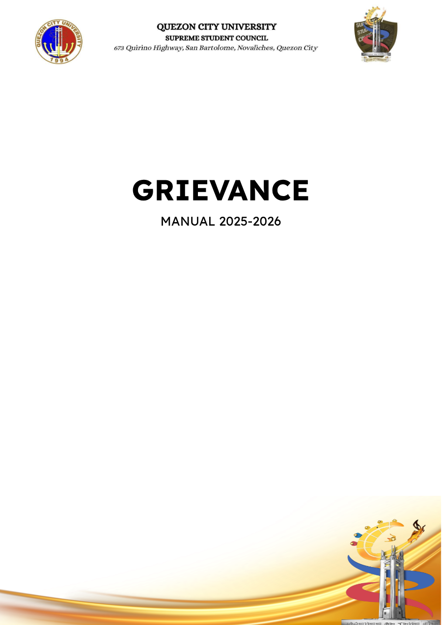 First page of Grievance Manual